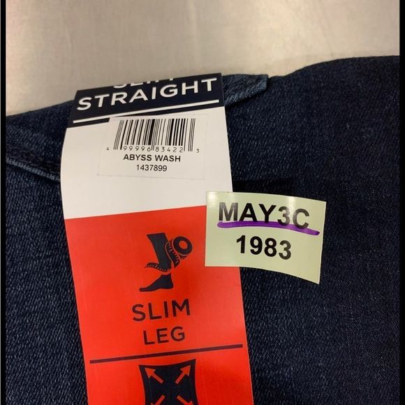 CHAPS SLIM STRAIGHT JEAN SZ 34X29 - Picture 3 of 3